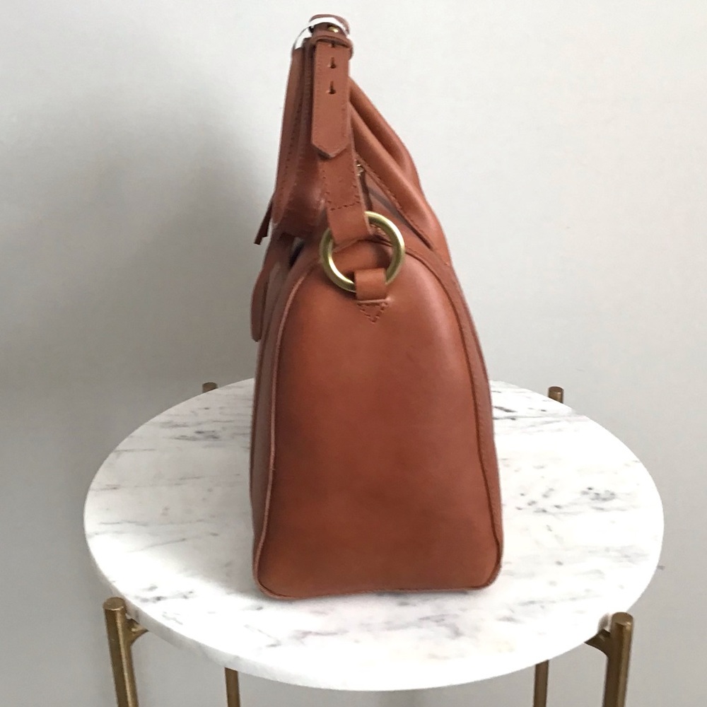 Madewell Italian Leather Satchel Bag New With Tag RARE - Picture 11 of 16